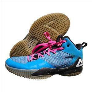 Peak Lou Williams Streetball Master Blue Pink Basketball Shoes EWC2321D Mens 13